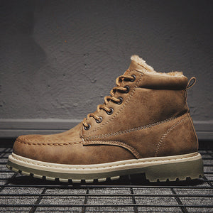 Elevate Your Style with Warm Cashmere Martin Boots for Men