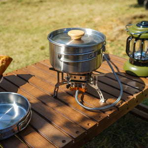 Elevate Your Outdoor Cooking with Our Camping Portable Frying Pan Soup