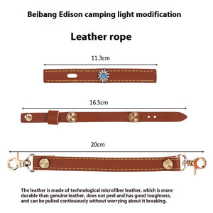 Illuminate Your Adventures with the Camping Lantern Leather Hang Rope