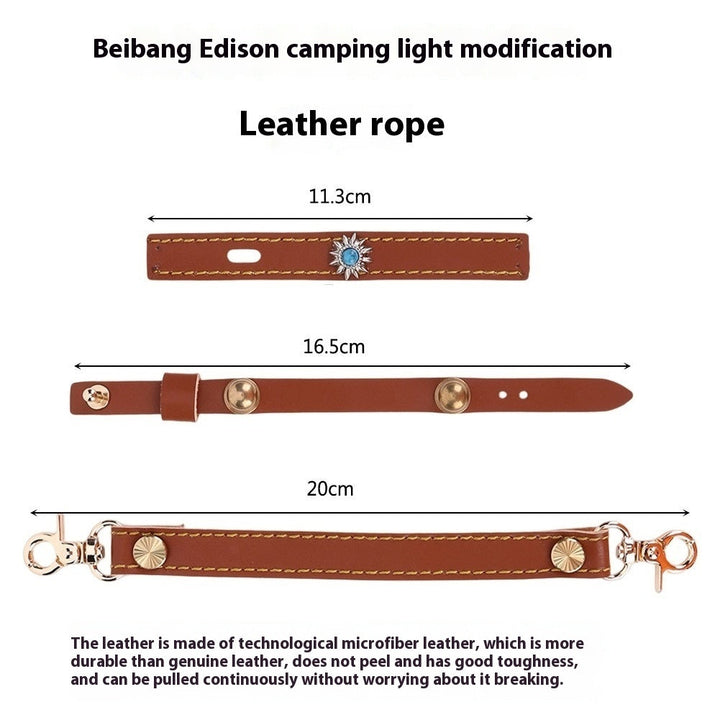 Illuminate Your Adventures with the Camping Lantern Leather Hang Rope