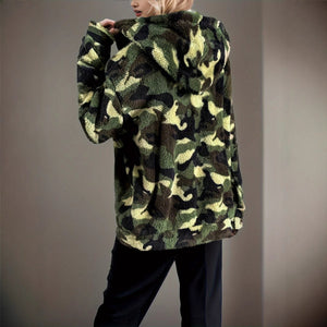 Discover the Ultimate in Casual Style: Women's Casual Camouflage Hooded Jacket