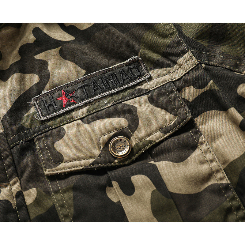 Men's Jacket Camouflage Printed Outerwear