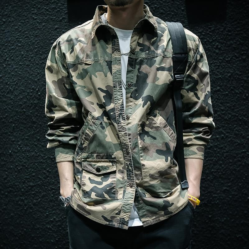 Camouflage Long Sleeve Jacket