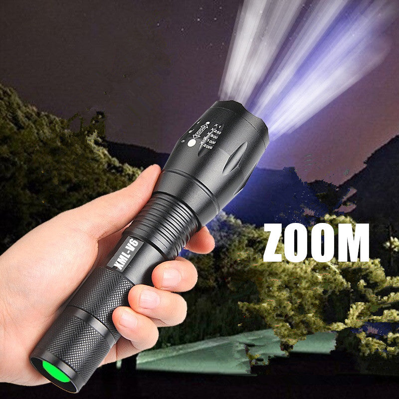 Portable Mini Flashlight LED ZOOM Torch