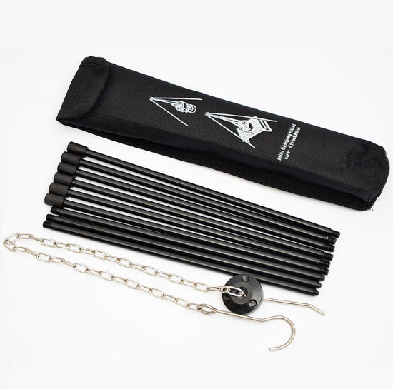 Tripod hanging pot picnic fire bracket