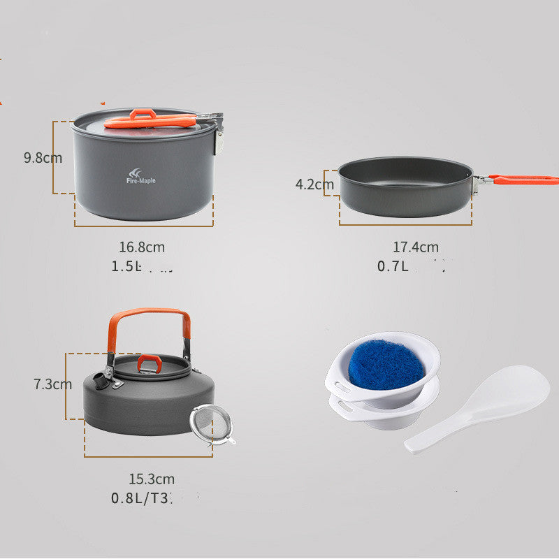 Outdoor Camping Picnic 2-3 Cookware Set