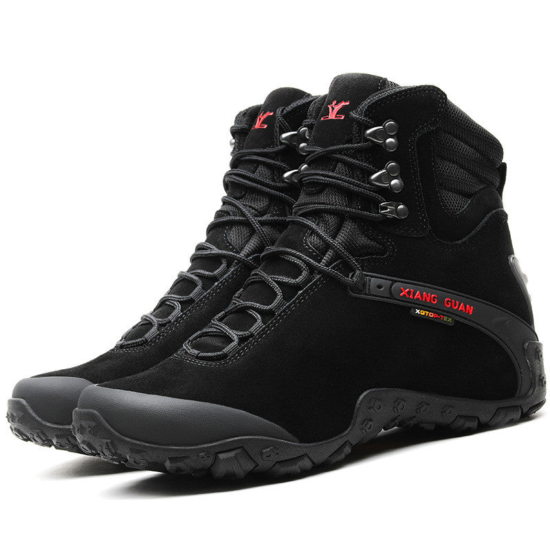 Waterproof non-slip high-top hiking shoes