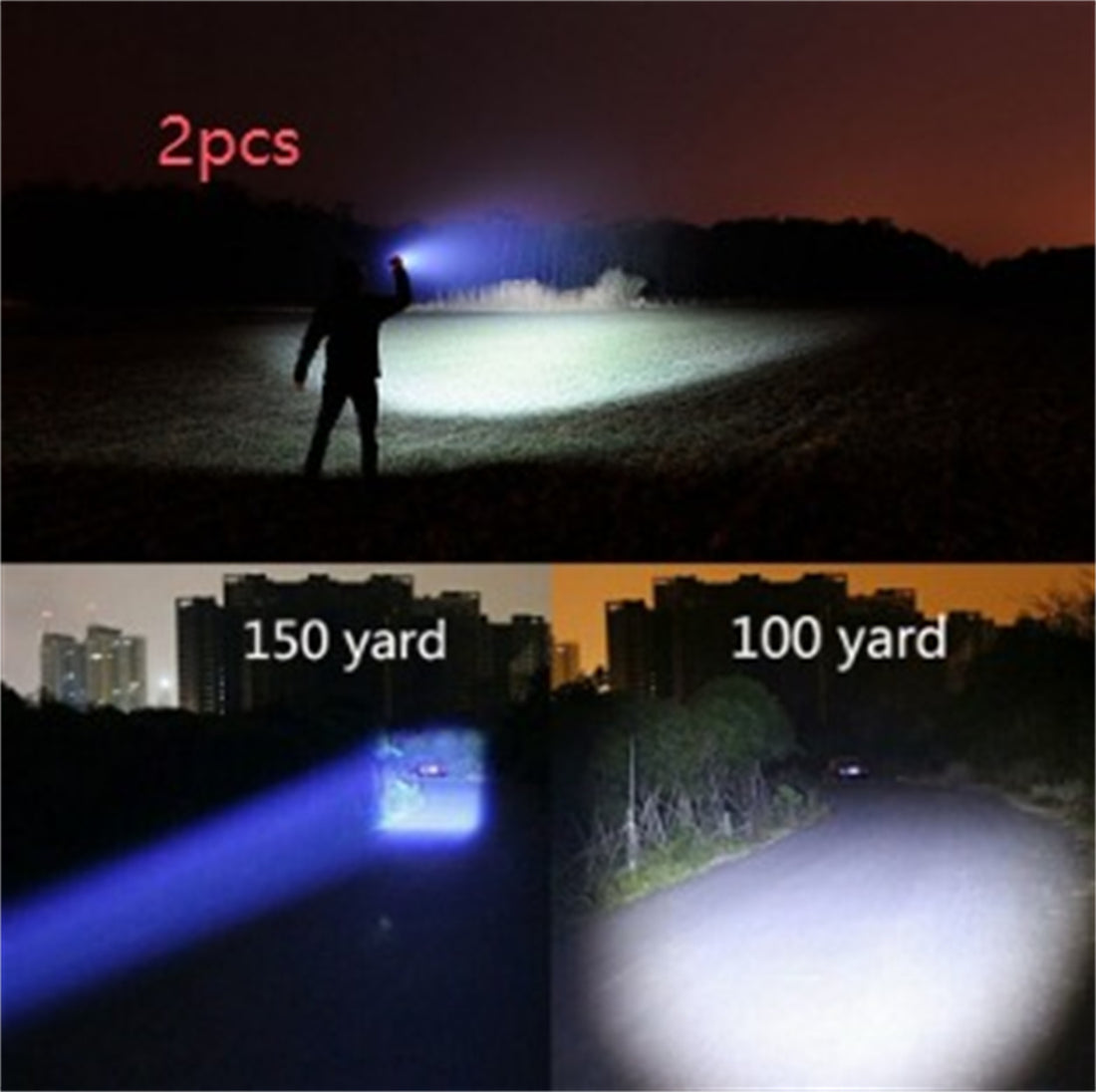 Portable Mini Flashlight LED ZOOM Torch