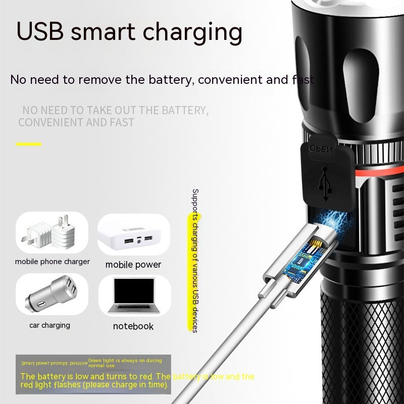 Multifunctional T6 Strong Light Flashlight