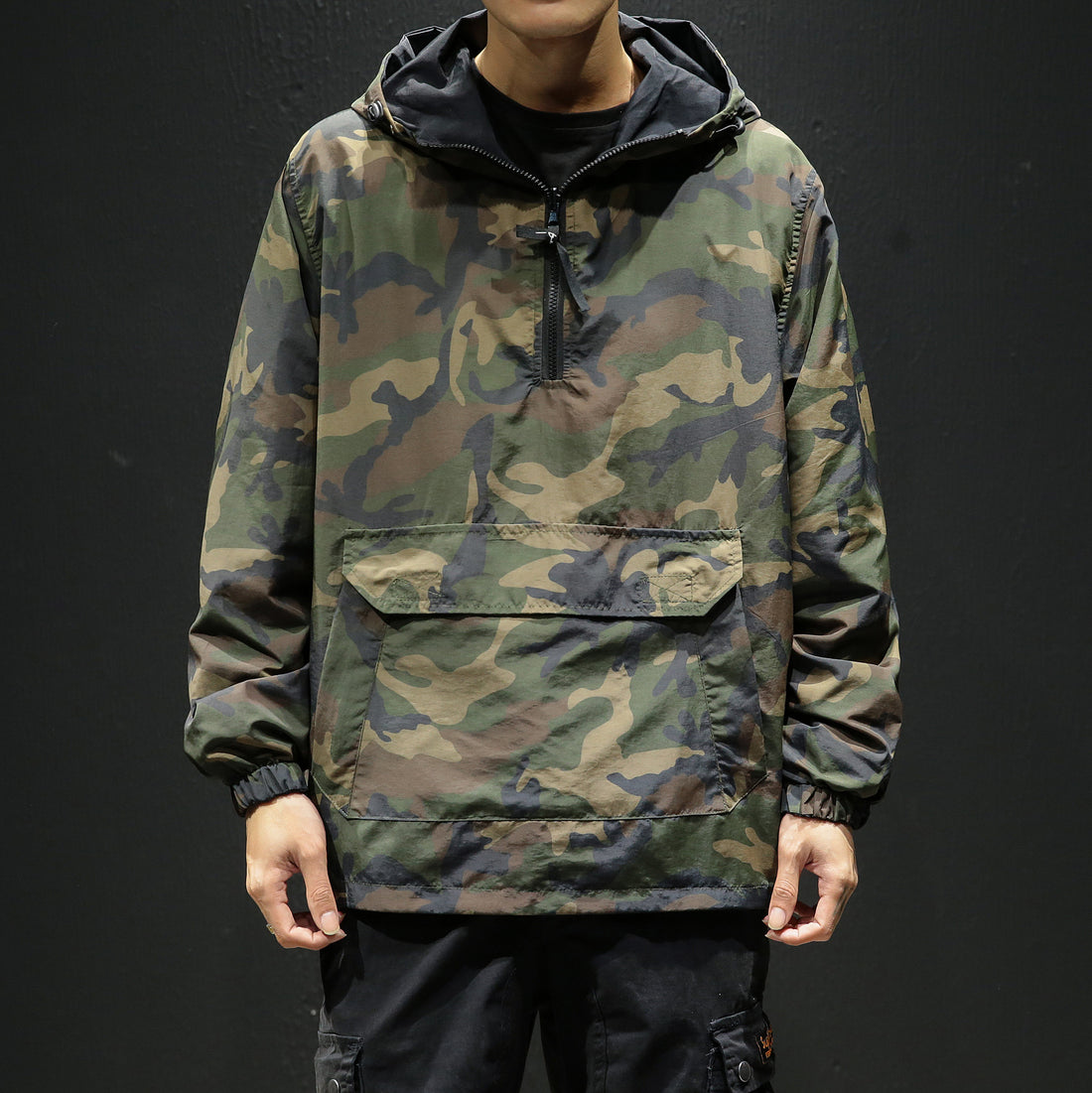 Two-sided Camouflage Hooded Jacket
