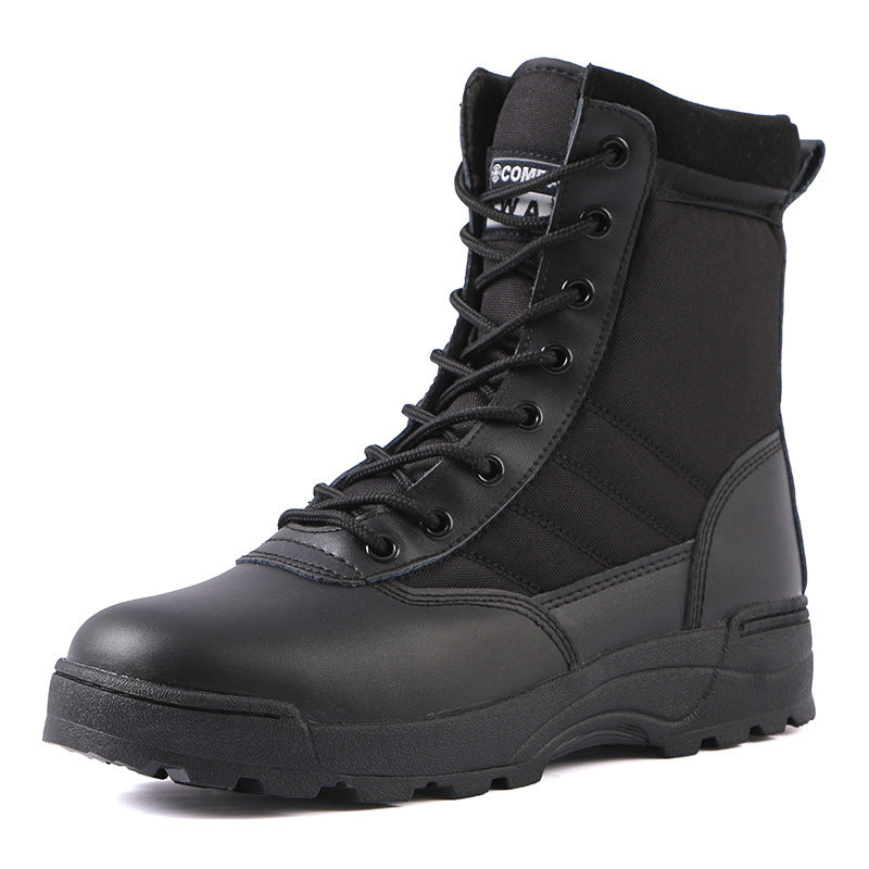 Black High-top Outdoor Boots