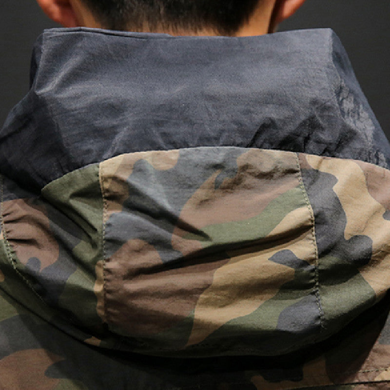 Two-sided Camouflage Hooded Jacket