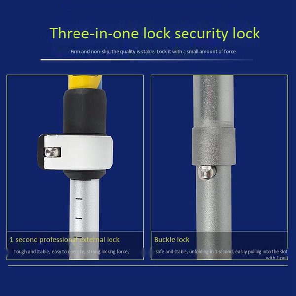 Aluminum Alloy 5-section Folding Trekking