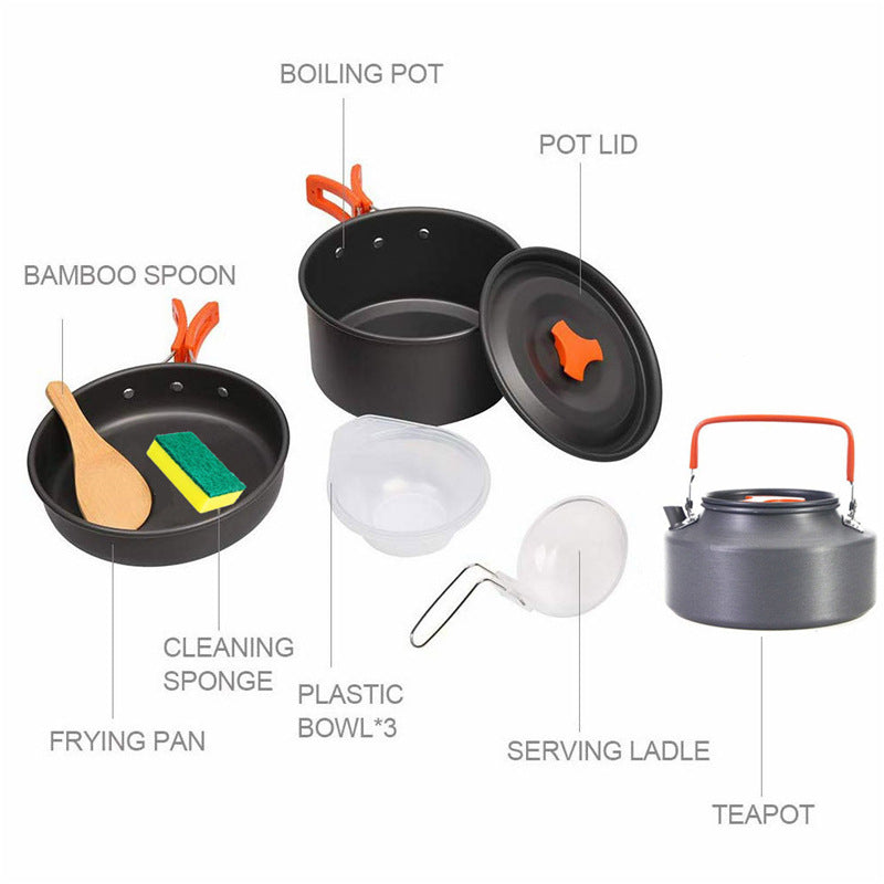 Tableware outdoor camping pot