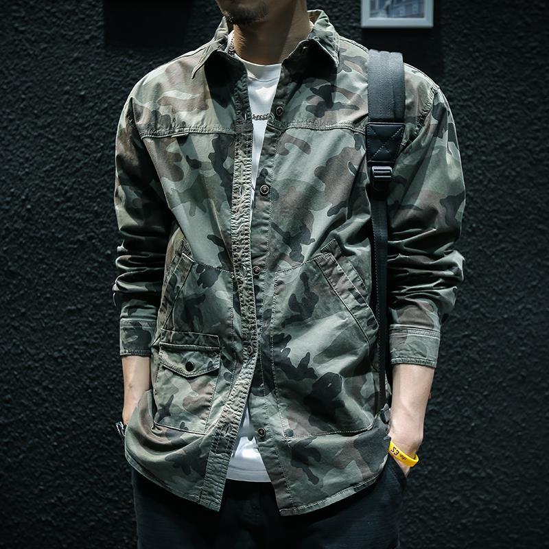 Camouflage Long Sleeve Jacket