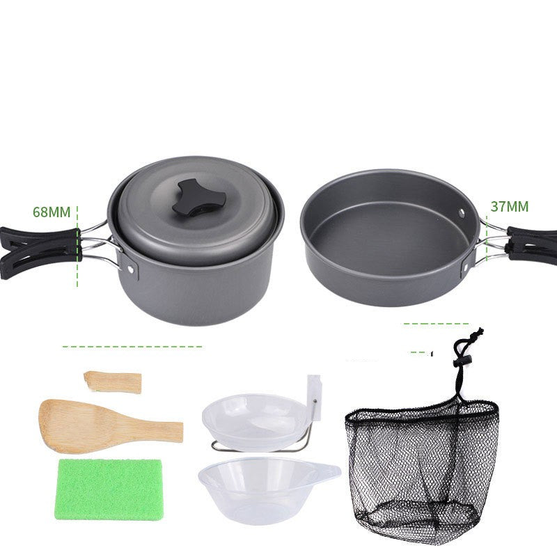 Outdoor Camping Single Pot Aluminum Alloy