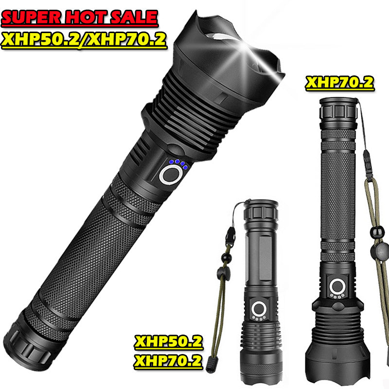Aluminum Alloy Telescopic Zoom Flashlight