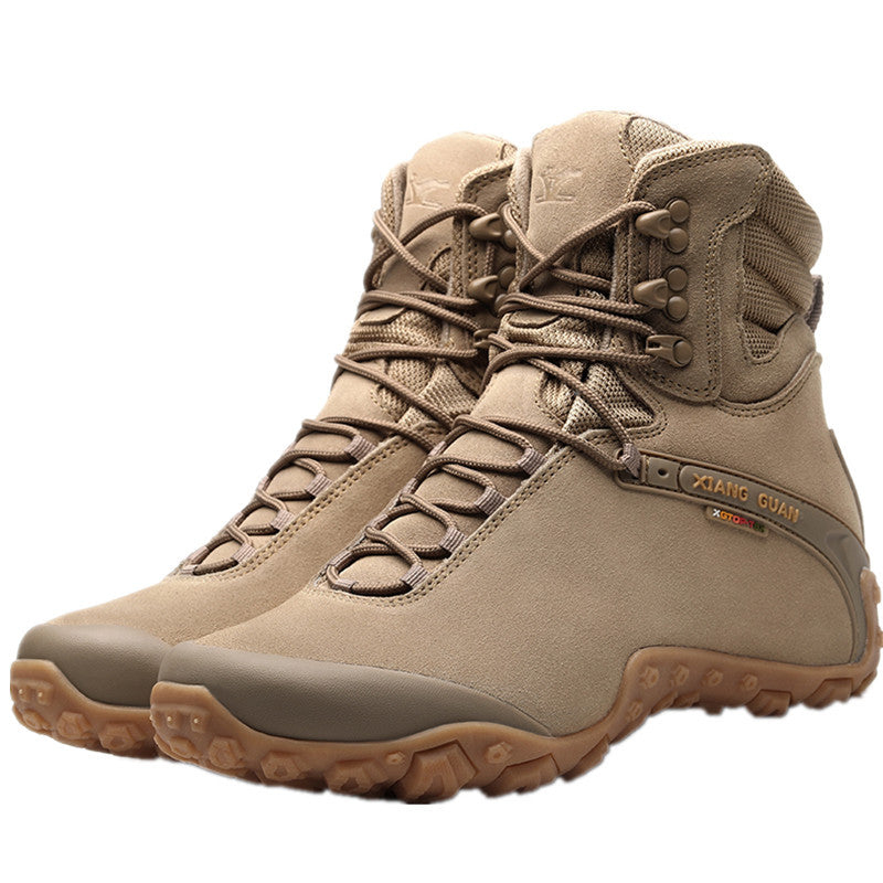 Waterproof non-slip high-top hiking shoes