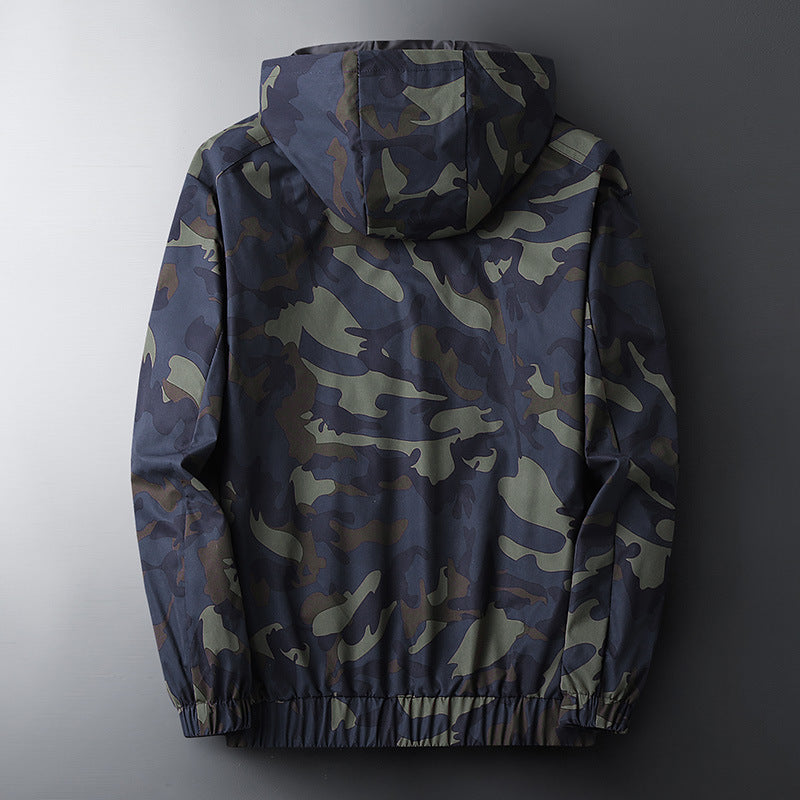 Men's Casual Hooded Camouflage Jacket