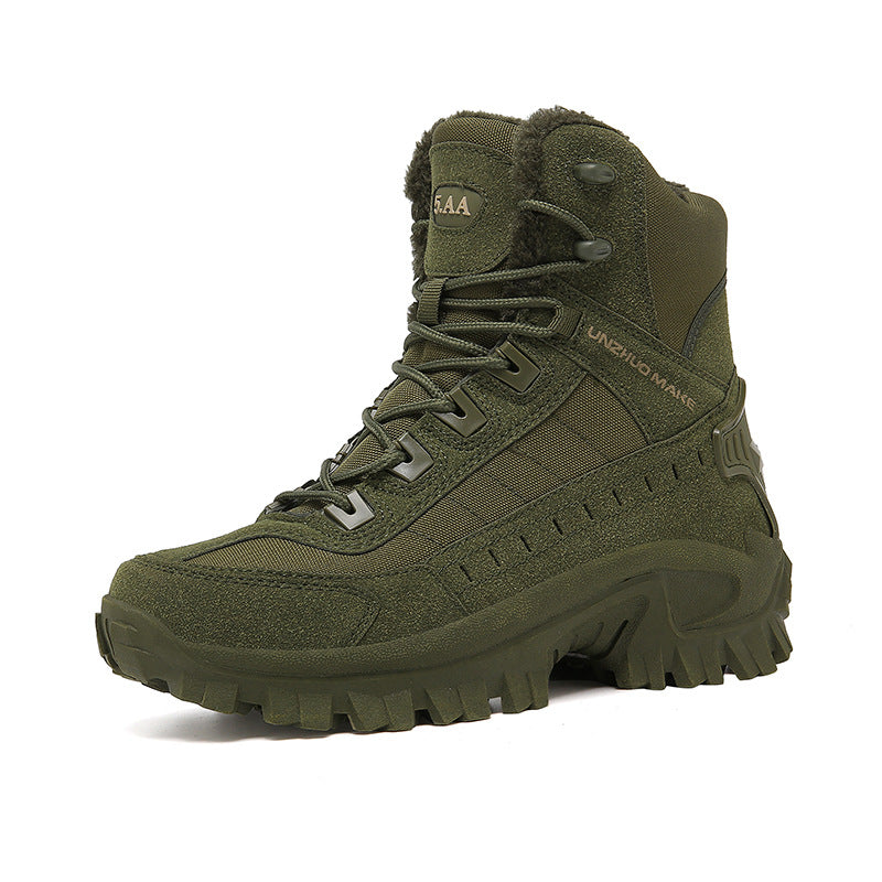 Combat Boots Winter Fleece-lined Warm