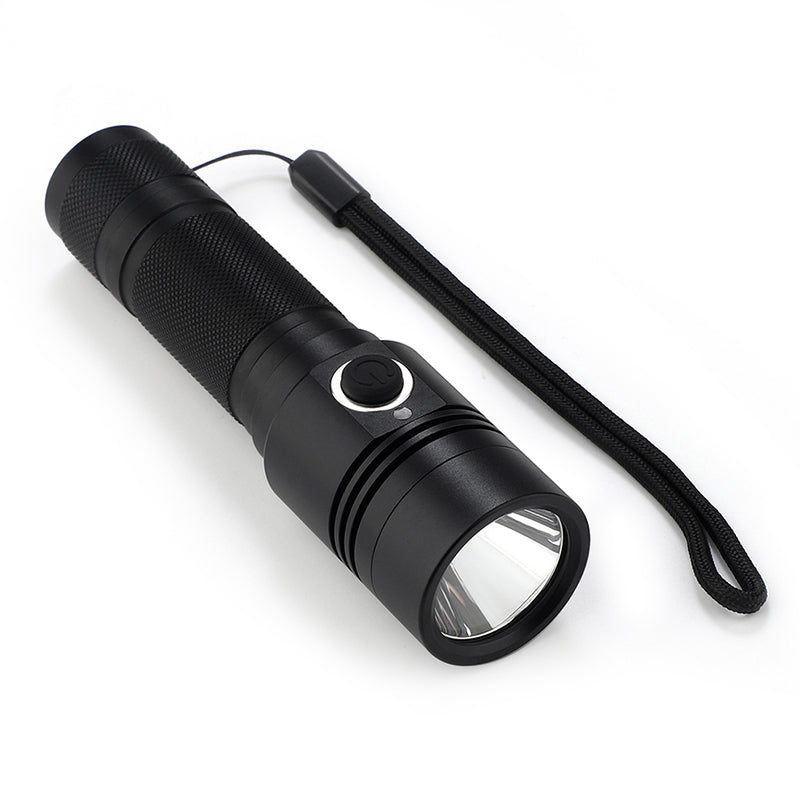 Aluminum Alloy USB Rechargeable Flashlight
