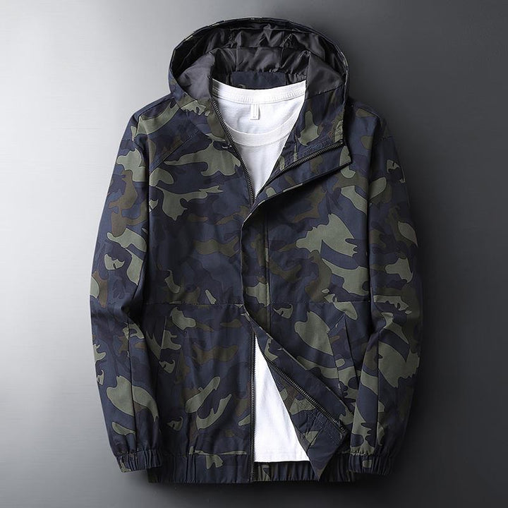 Men's Casual Hooded Camouflage Jacket