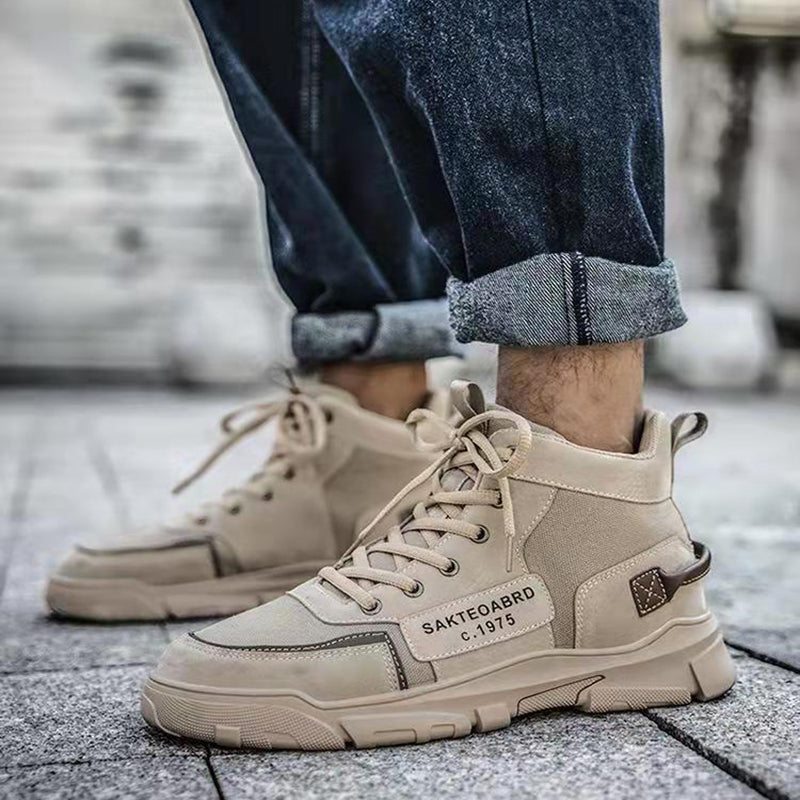 Ankle Boots Men Lace-up Martin Boots