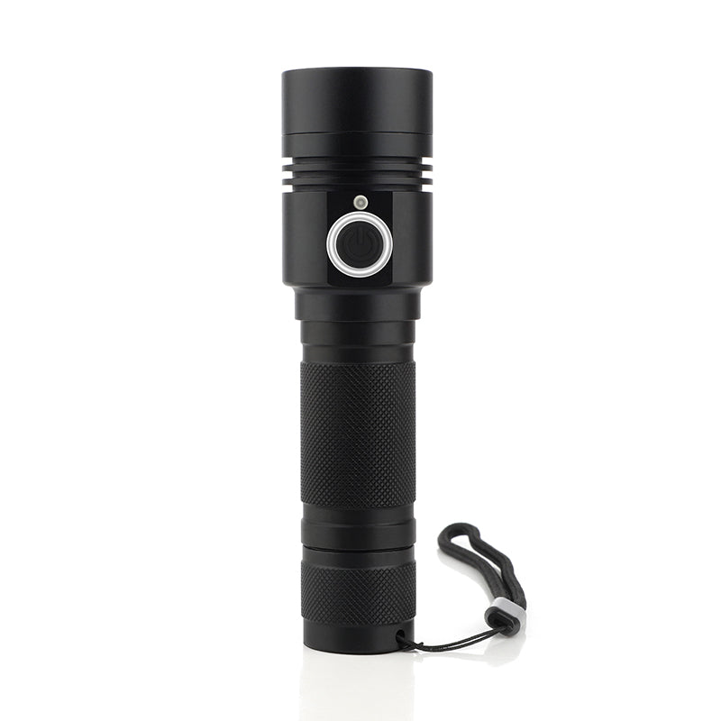 Aluminum Alloy USB Rechargeable Flashlight