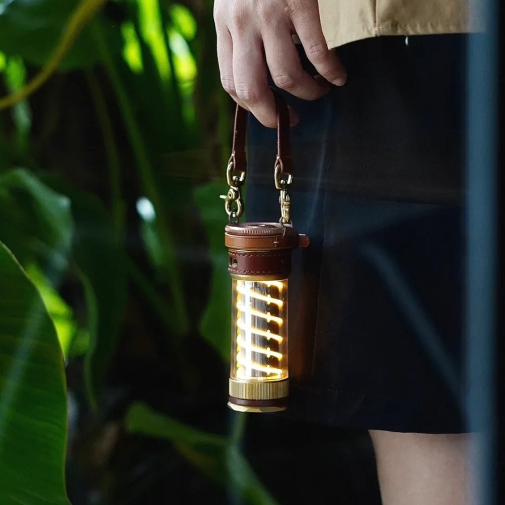 Camping Lantern Leather Hang Rope